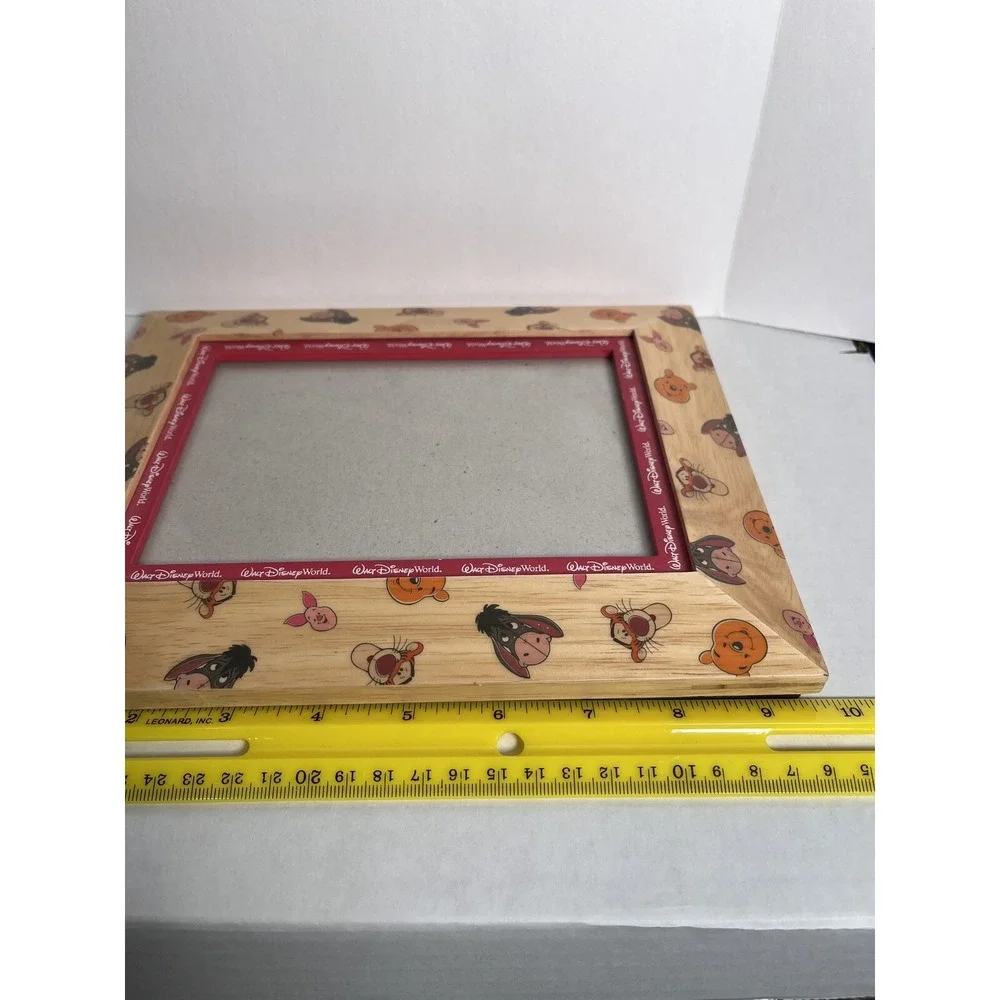 Walt Disney World Frame Winnie The Pooh Eeyore Piglet Tigger Wooden Picture